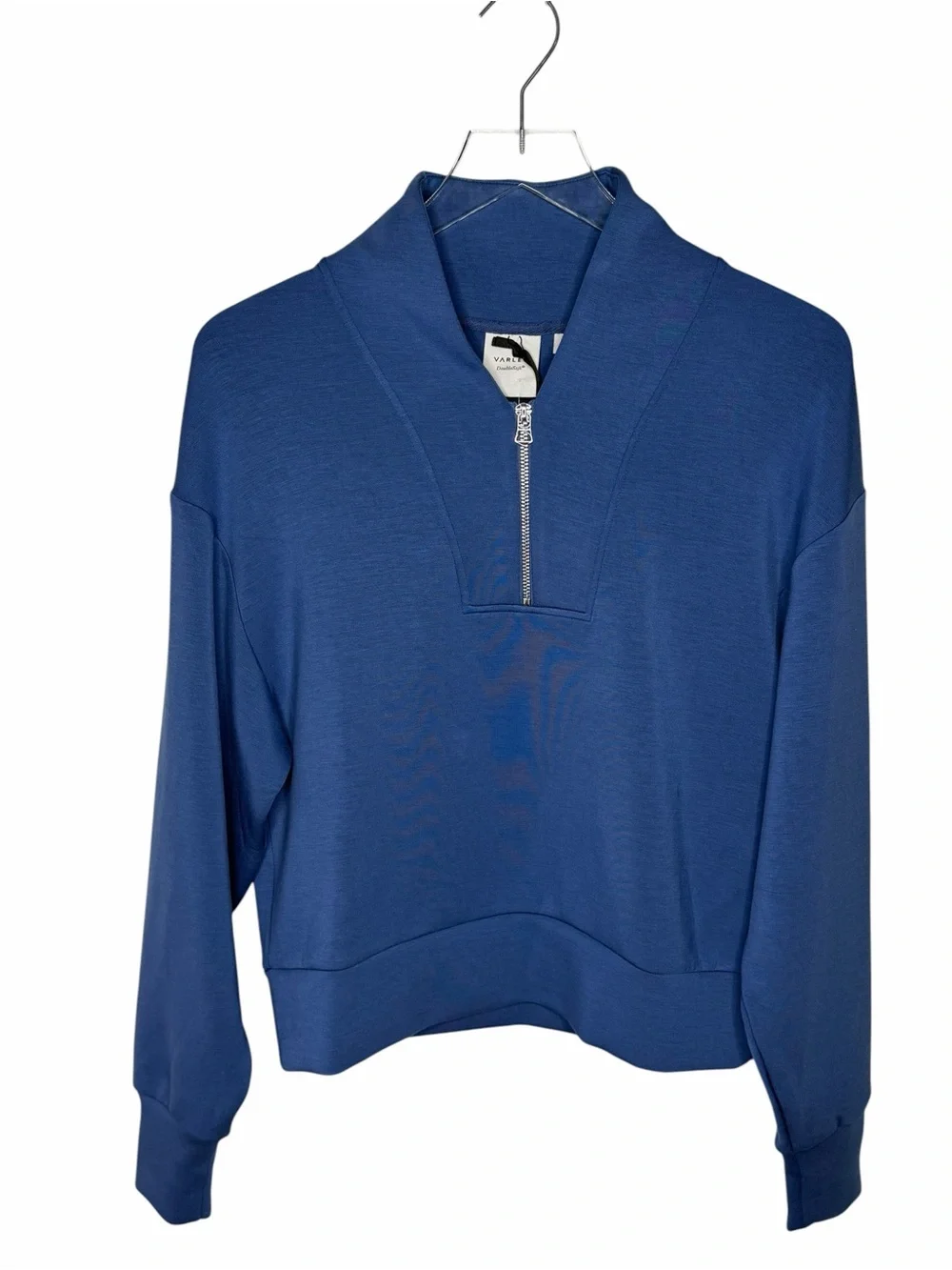 NWT Varley Davidson Blue Half-Zip Pullover Sweater